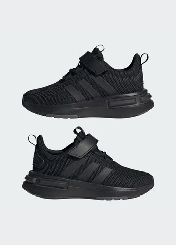 Черные всесезонные кроссовки racer tr23 kids adidas