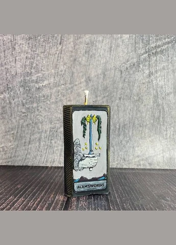 Черная восковая свеча карта Таро - Туз Мечев 5Candles (322244335)