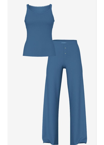 Синя всесезон піжама майка+штани (m/l) з модалу майка + штани Victoria's Secret піжама