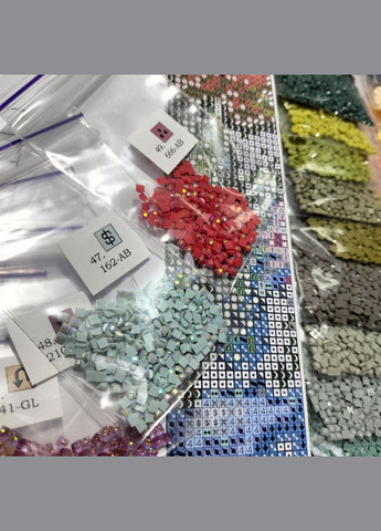 Набір алмазної мозаїки НА підрамнику АЛМр-207 "Метелик в квітах", 40*50см АлМазка (335056495)