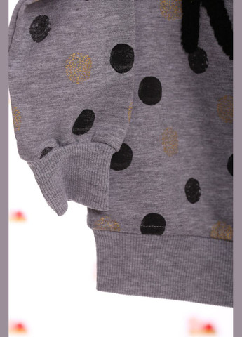 Серый демисезонный костюм с длинным рукавом для девочки трикотажный run серый 98 см (28739) BABYKROHA