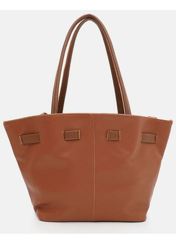 Сумка шоппер жіноча з екошкіри через плече велика Коричневий 39096 Monsen (353302662)