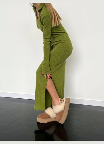 Темно-зелена сукня No Brand