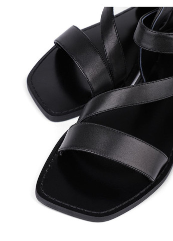 женские сандали 2517-15-2 черная кожа MIRATON