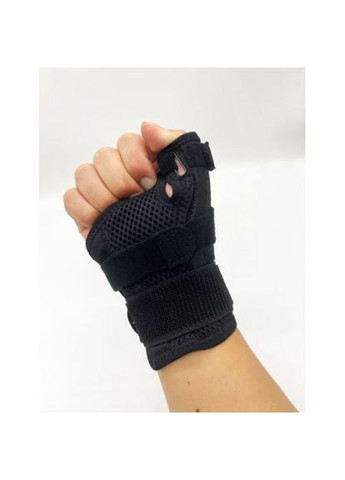 Бандаж-шина ортез фіксації великого пальця руки (шина Де Кервена) Універсальний розмір Чорний (М1420111) Hongtai (301021284)