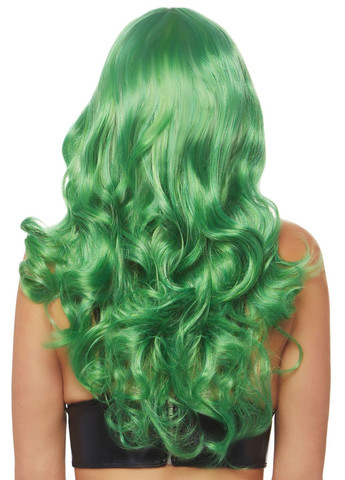 Хвиляста перука Misfit Long Wavy Wig Green, довга, реалістичний вигляд, 61 см CherryLove Leg Avenue (282708970)