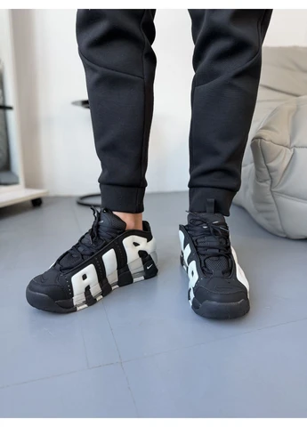 Черные летние кроссовки nike air more uptempo low black photon dust найк аир мор уптемпо No Brand