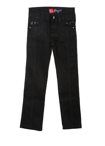 Черные демисезонные джинсы Glamour