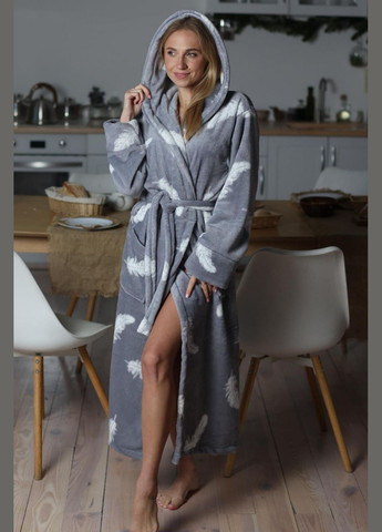 Халат с капюшоном Мягкий уютный Шарпей No Brand (315429374)