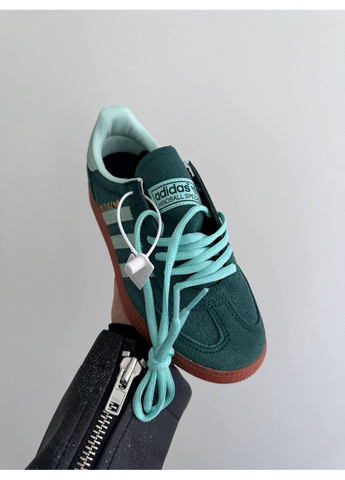 Серые демисезонные кроссовки мужские adidas spezial handball green адидас специал No Brand