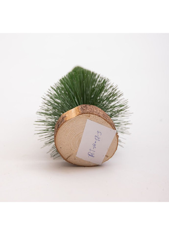 Новорічна настільна ялинка зелена Стріла 25 см на дерев'яній підставці SOK-М-12-3 LUGI (370801978)