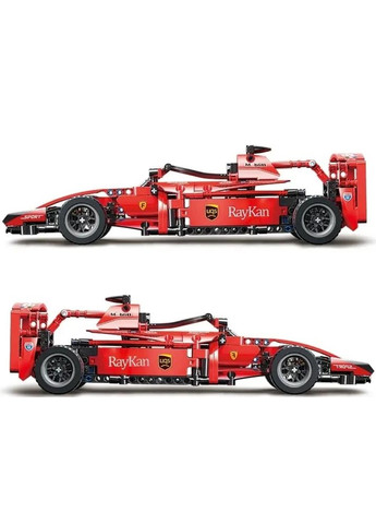 Детский большой (коллекционный) конструктор спортивный болид Ferrari 455 деталей, спортивная машинка для детей 1:18 размер No Brand (361669361)