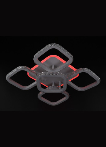 Люстра світлодіодна стельова LED світильник для квартири на стелю лед 26321 Білий 12х42х42 см. Sunnysky (364752369)