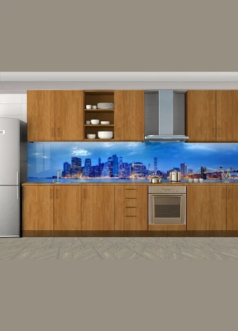Наклейка на кухонный фартук, Мосты 60x300см. (с защитной ламинацией) (s_ar385_Z) Декоинт (334723662)
