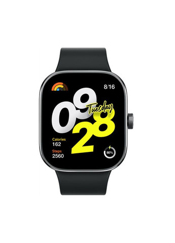 Розумний годинник Redmi Watch 4 BHR7854GL Obsidian Black чорні Xiaomi (279826318)
