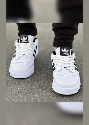 Черно-белые демисезонные стильные мужские кроссовки No Brand