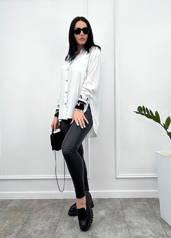 Белая демисезонная удлиненная женская блуза Fashion Girl Michelle