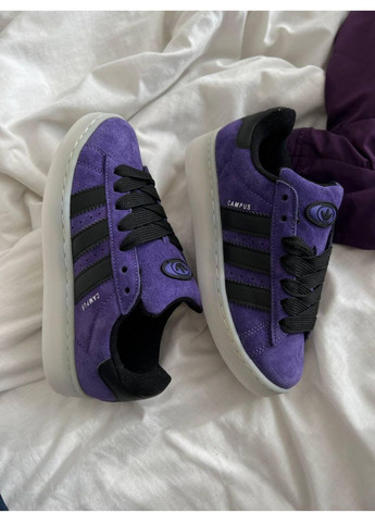 Фіолетові кросівки чоловічі adidas campus 00s violet адідас кампус фіолетові демісезон No Brand