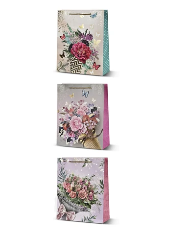 Пакет подарунковий паперовий - "Flower dance", М колір різнокольоровий TSB-00271150 No Brand (390459591)