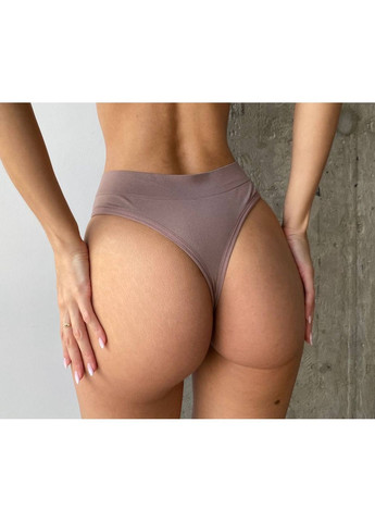 Жіночі труси-стрінги гладенькі з широкою резинкою, комплект 5 шт (різні кольори) трусики стринги No Brand Стрінги (366818010)