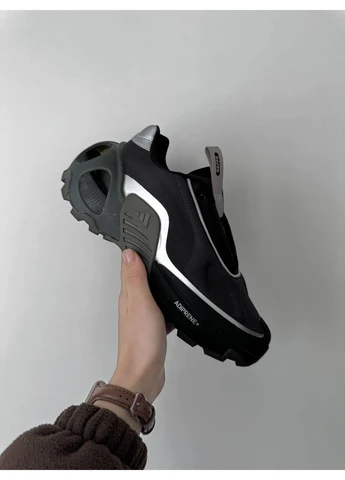 Чорні літні кросівки adidas edge runner black/silver адідас едж раннер No Brand
