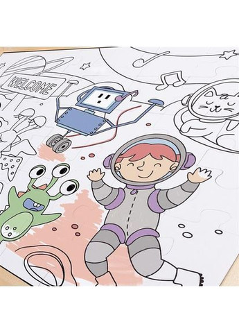 Пазл Прибульці з розмальовкою, 48 елементів () Hape E1644 (370498982)