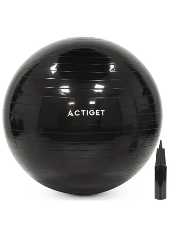 Мяч для фитнеса (фитбол) 85 см с насосом Black Actiget ACT0148 (402385363)