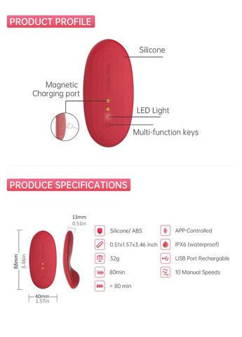 Клиторальный смарт-вибратор Nyx INTERSHOP Magic Motion (341303891)