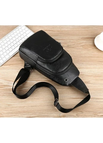 Чоловіча сумка-бананка з USB No Brand (402256114)
