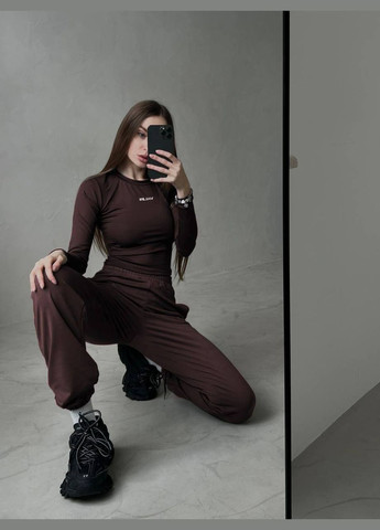 Женский костюм с топом и джогерами оверсайз Style Point (333801431)