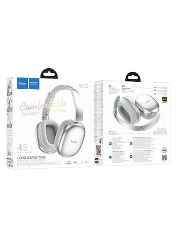 Беспроводные накладные наушники W73 Graceful BT headphones(App) Silver Hoco (391226579)