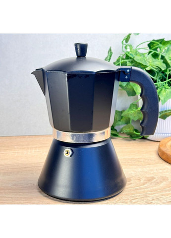 Гейзерна кавоварка алюміній 450 мл чорна GT-10049 Gusto (369728240)