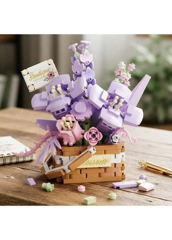 Конструктор Lilac Tenderness Flower Basket 515 деталей Разноцветный (2104619292) No Brand (395124772)