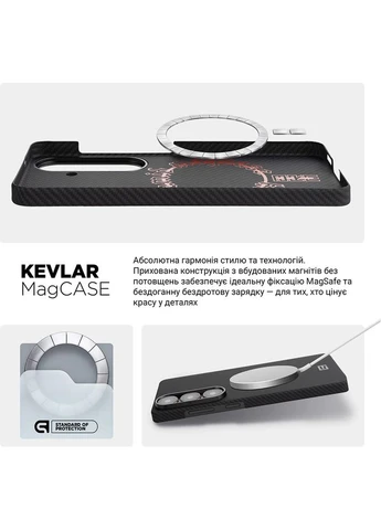 Чохол BlackIcon Aramid Twill MagCase для Samsung S26 Plus Black (ARM90146) ArmorStandart (402229267)
