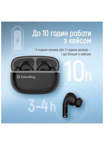 Наушники Slim TWS-5 Earbuds Black (CW-TWS5BK) Colorway (390710906)