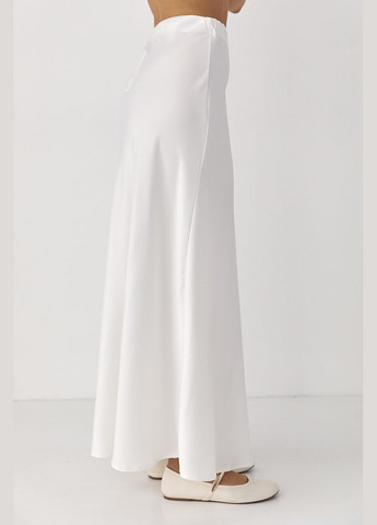 Атласна довга однотонна спідниця Lurex (327705817)