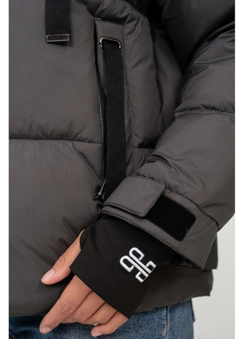 Графитовая зимняя женская короткая куртка зимняя Fodarlloy