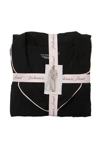 Черная всесезон пижама с брюками modal long pj set Victoria's Secret