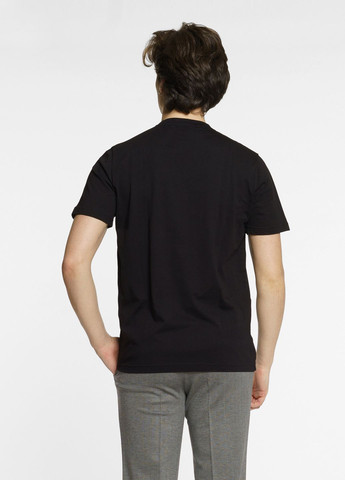 Чорна футболка чоловіча чорна Arber T-SHIRT FF10