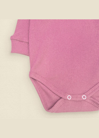 Боді рубчик на осінь з тканини кочкорс Rosie Рожевий dexter's (301842057)