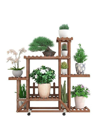 Підставка для квітів з дерева Коломб капучино (ЦВТ-008409) No Brand (328225165)