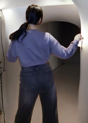 Графитовый женский батник укороченной модельки Style (370742540)