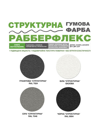 Резиновая структурная краска «РабберФлекс» 14 кг SkyLine (283326464)