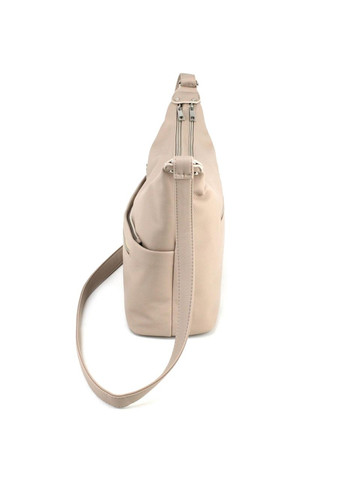 Жіноча сумка-хобо з екошкіри 547183 бежева Voila (348418647)