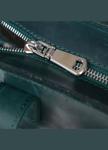 Жіноча шкіряна сумка вертикальна з потайною кишенею для шопінгу зелена (sku_16351) No Brand (329853111)