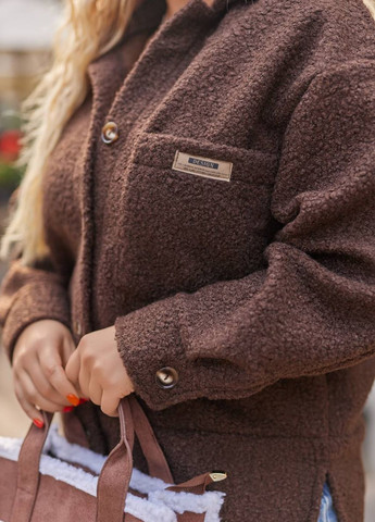 Коричневая повседневный рубашка Tik-Tak с длинным рукавом