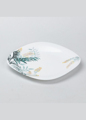 Столовий сервіз квадратних тарілок 24 штуки керамічних на 6 персон TS Kitchen (315718203)