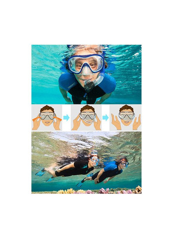 Набір для дайвінгу та снорклінгу маска з трубкою Red No Brand (358205221)