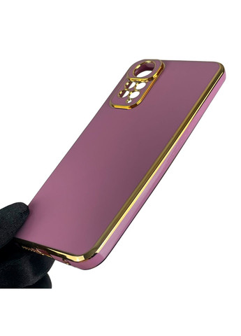 Чехол для Redmi Note 11S с золотой окантовкой с защитой камеры на сяоми редми нот 11с черничный Xiaomi (366021167)