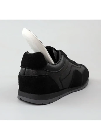 Кросівки жіночі шкіряні чорні демісезон спортивні Seli 4S Shoes чорні демісезони (401894944)